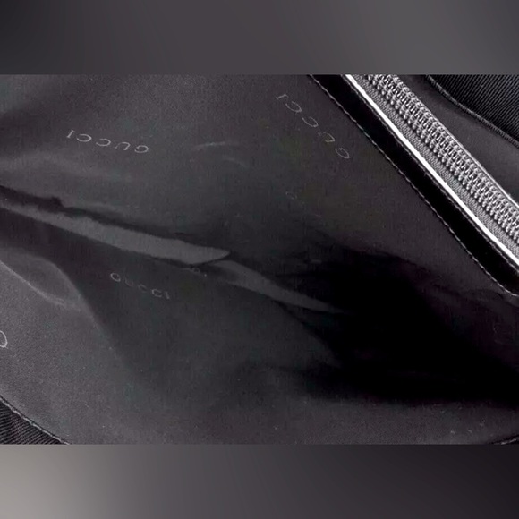 Gucci Bamboo Handle Nylon Black Bag - Picture 9 of 9